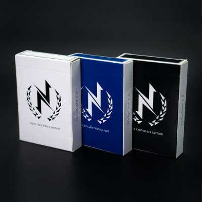 니키카드v2 플레잉 커스텀 카드 화이트,블랙,딥씨블루